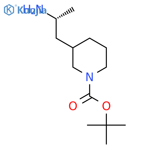 tert-butyl 3-(2R)-2-aminopropylpiperidine-1-carboxylate structure