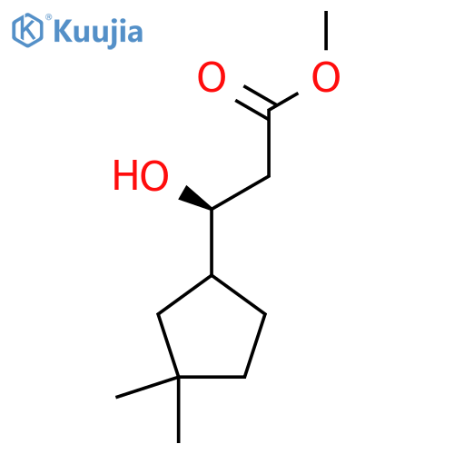 methyl (3S)-3-(3,3-dimethylcyclopentyl)-3-hydroxypropanoate structure