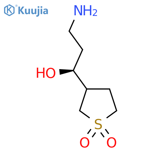 3-(1S)-3-amino-1-hydroxypropyl-1lambda6-thiolane-1,1-dione structure