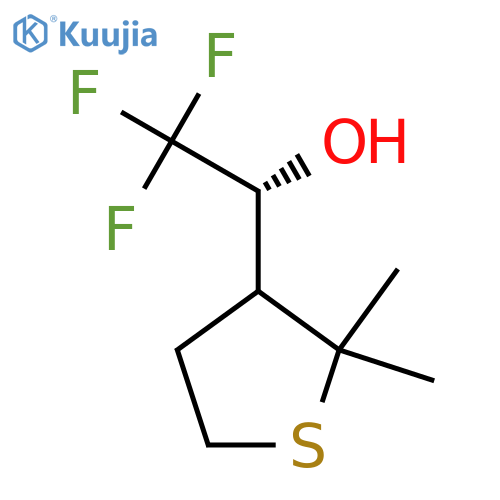 (1R)-1-(2,2-dimethylthiolan-3-yl)-2,2,2-trifluoroethan-1-ol structure