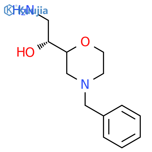 (1R)-2-amino-1-(4-benzylmorpholin-2-yl)ethan-1-ol structure