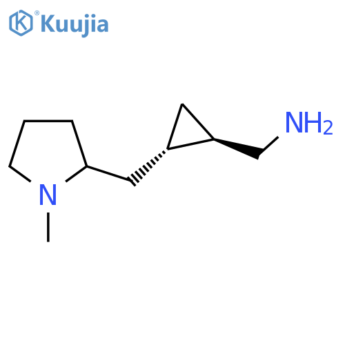 rac-(1R,2S)-2-(1-methylpyrrolidin-2-yl)methylcyclopropylmethanamine structure