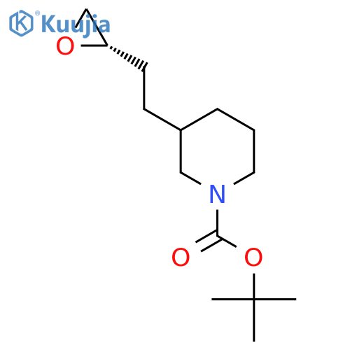tert-butyl 3-{2-(2S)-oxiran-2-ylethyl}piperidine-1-carboxylate structure