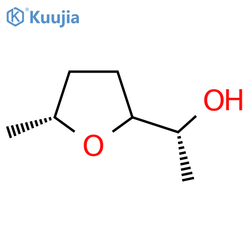 (1R)-1-(5R)-5-methyloxolan-2-ylethan-1-ol structure