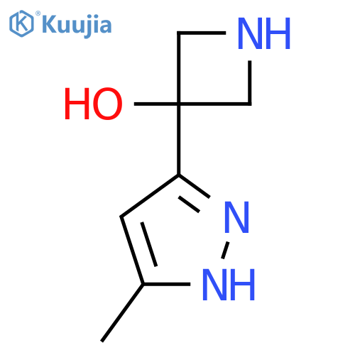 3-(5-methyl-1H-pyrazol-3-yl)azetidin-3-ol structure