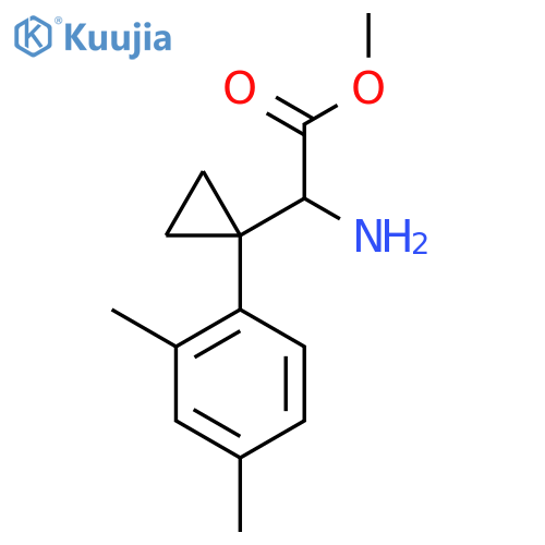 methyl 2-amino-2-1-(2,4-dimethylphenyl)cyclopropylacetate structure