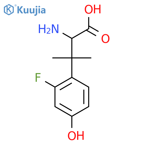 2-Amino-3-(2-fluoro-4-hydroxyphenyl)-3-methylbutanoic acid structure