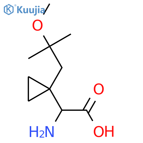 2-amino-2-1-(2-methoxy-2-methylpropyl)cyclopropylacetic acid structure