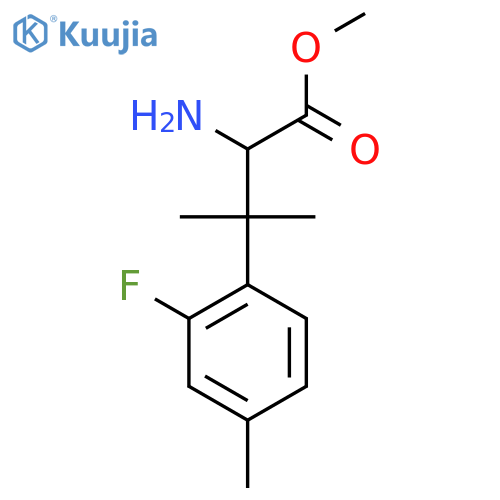 methyl 2-amino-3-(2-fluoro-4-methylphenyl)-3-methylbutanoate structure