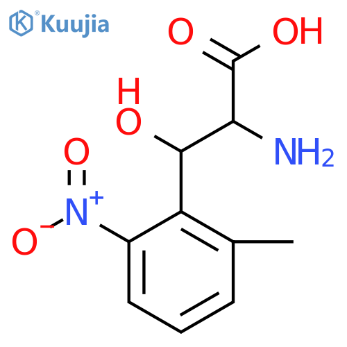 2-amino-3-hydroxy-3-(2-methyl-6-nitrophenyl)propanoic acid structure