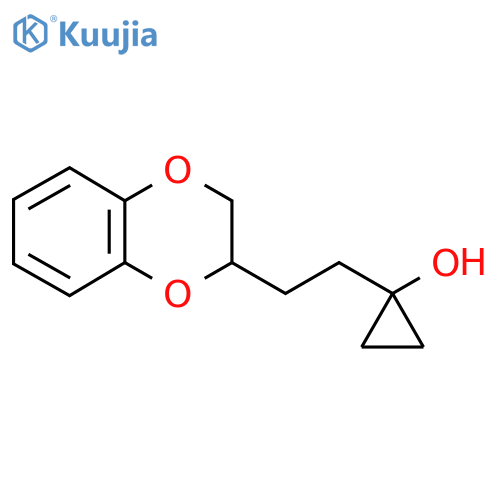 1-2-(2,3-dihydro-1,4-benzodioxin-2-yl)ethylcyclopropan-1-ol structure
