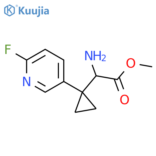 methyl 2-amino-2-1-(6-fluoropyridin-3-yl)cyclopropylacetate structure
