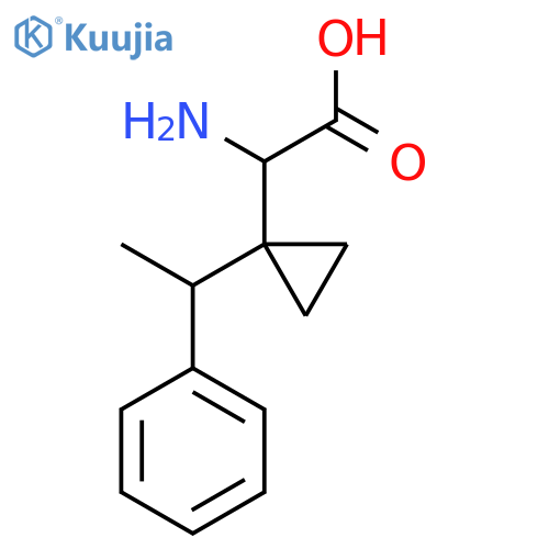2-amino-2-1-(1-phenylethyl)cyclopropylacetic acid structure