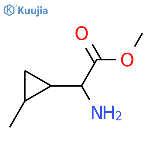 methyl 2-amino-2-(2-methylcyclopropyl)acetate structure