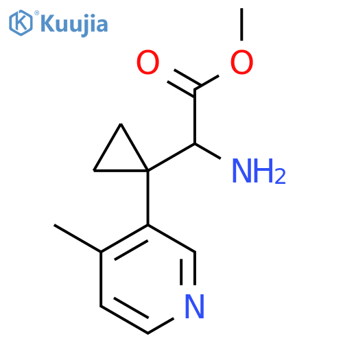 methyl 2-amino-2-1-(4-methylpyridin-3-yl)cyclopropylacetate structure