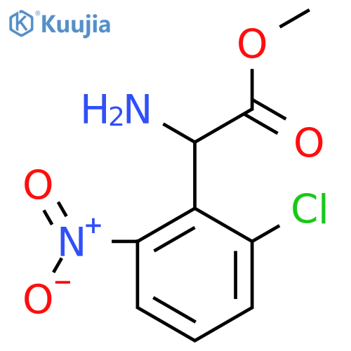 methyl 2-amino-2-(2-chloro-6-nitrophenyl)acetate structure