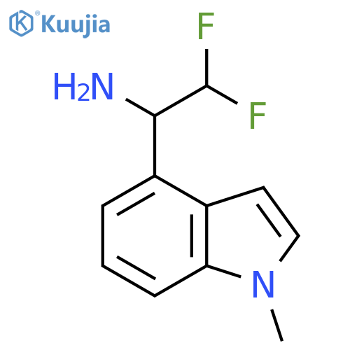 2,2-difluoro-1-(1-methyl-1H-indol-4-yl)ethan-1-amine structure