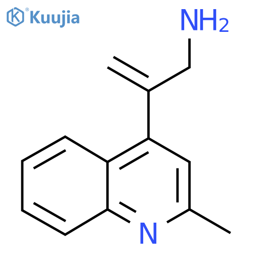 2-(2-methylquinolin-4-yl)prop-2-en-1-amine structure