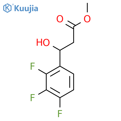 methyl 3-hydroxy-3-(2,3,4-trifluorophenyl)propanoate structure