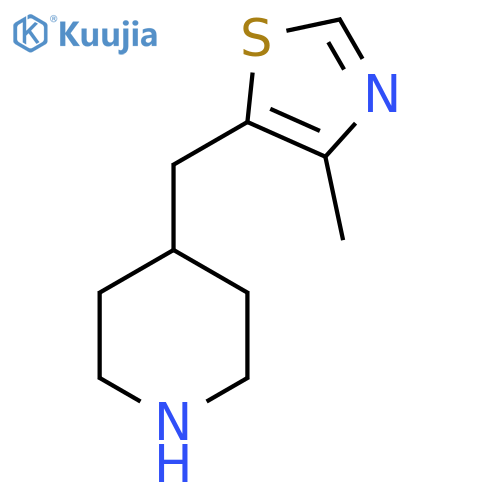 4-[(4-Methyl-1,3-thiazol-5-yl)methyl]piperidine structure