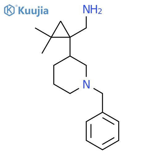1-(1-benzylpiperidin-3-yl)-2,2-dimethylcyclopropylmethanamine structure