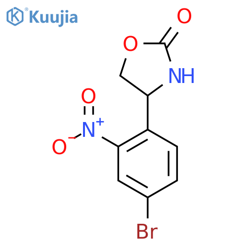 4-(4-bromo-2-nitrophenyl)-1,3-oxazolidin-2-one structure
