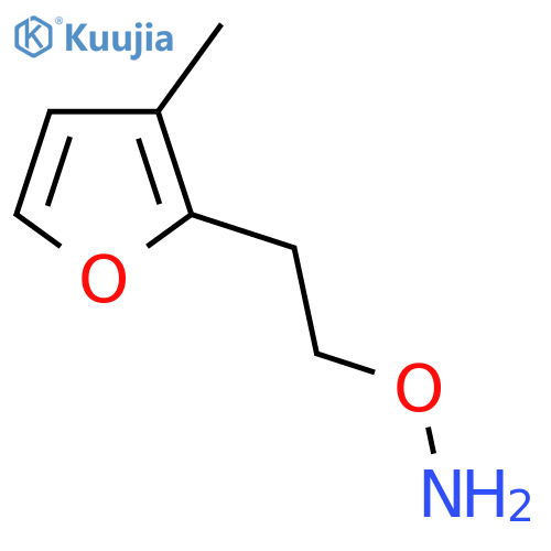 O-2-(3-methylfuran-2-yl)ethylhydroxylamine structure