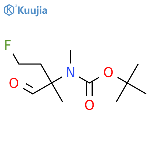 tert-butyl N-(4-fluoro-2-methyl-1-oxobutan-2-yl)-N-methylcarbamate structure