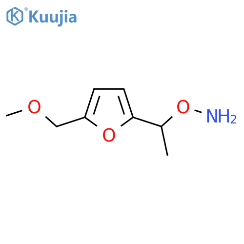 O-{1-5-(methoxymethyl)furan-2-ylethyl}hydroxylamine structure