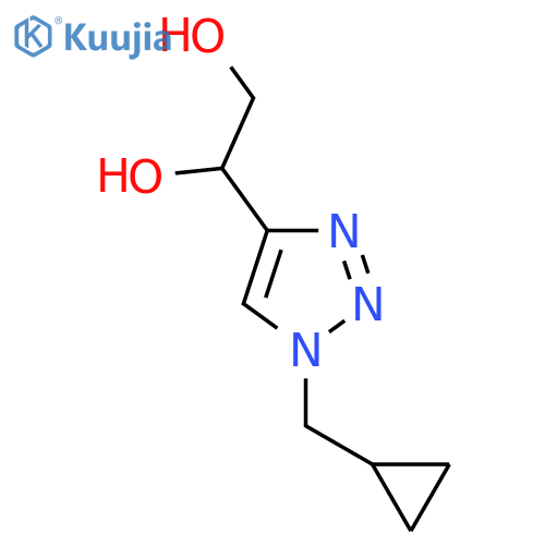 1-1-(cyclopropylmethyl)-1H-1,2,3-triazol-4-ylethane-1,2-diol structure