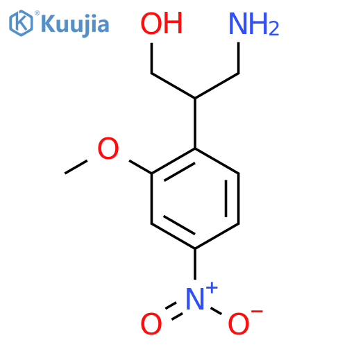 3-amino-2-(2-methoxy-4-nitrophenyl)propan-1-ol structure