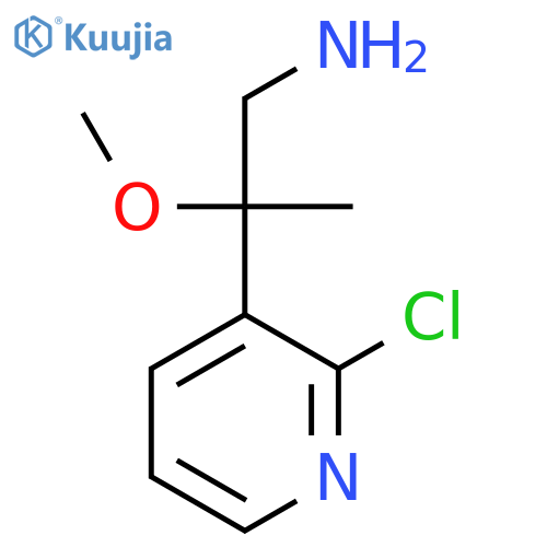 2-(2-chloropyridin-3-yl)-2-methoxypropan-1-amine structure