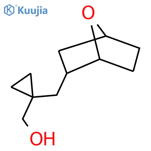 1-({7-oxabicyclo2.2.1heptan-2-yl}methyl)cyclopropylmethanol structure