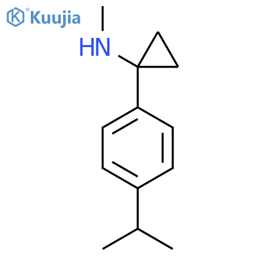 N-methyl-1-4-(propan-2-yl)phenylcyclopropan-1-amine structure