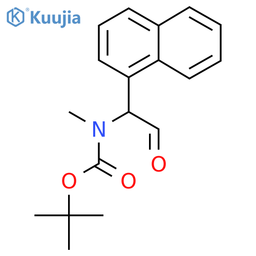 tert-butyl N-methyl-N-1-(naphthalen-1-yl)-2-oxoethylcarbamate structure