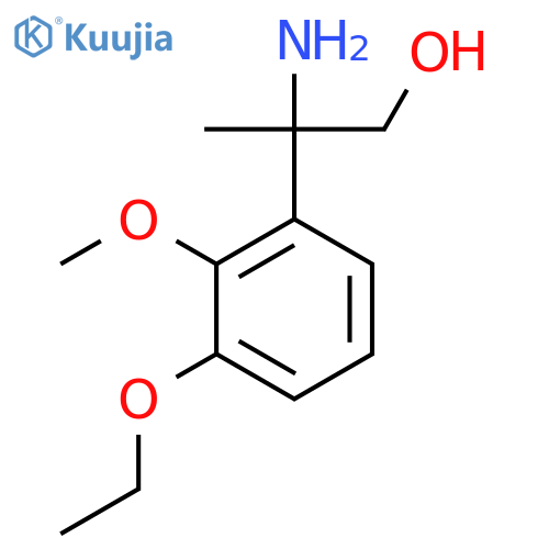 2-Amino-2-(3-ethoxy-2-methoxyphenyl)propan-1-ol structure