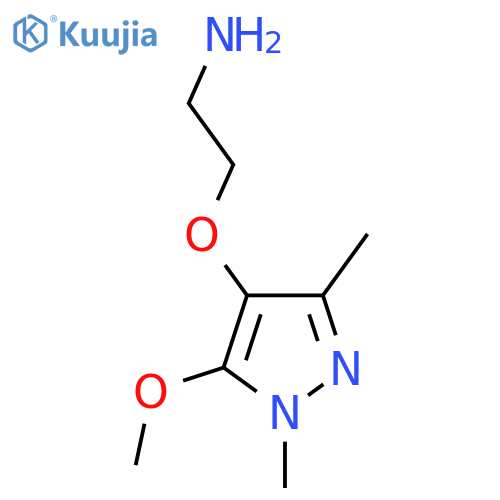 2-(5-methoxy-1,3-dimethyl-1H-pyrazol-4-yl)oxyethan-1-amine structure