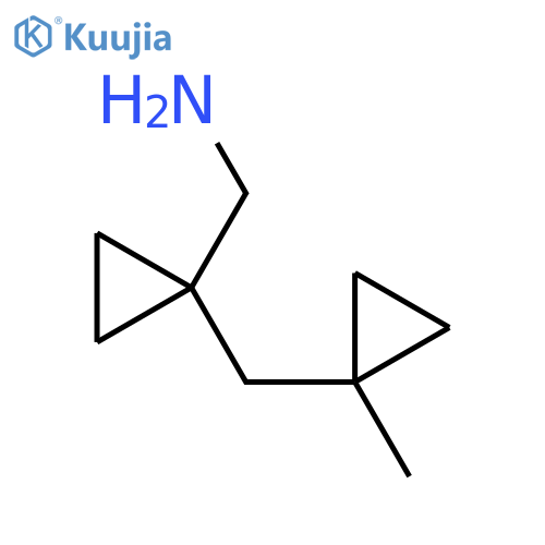 {1-(1-methylcyclopropyl)methylcyclopropyl}methanamine structure