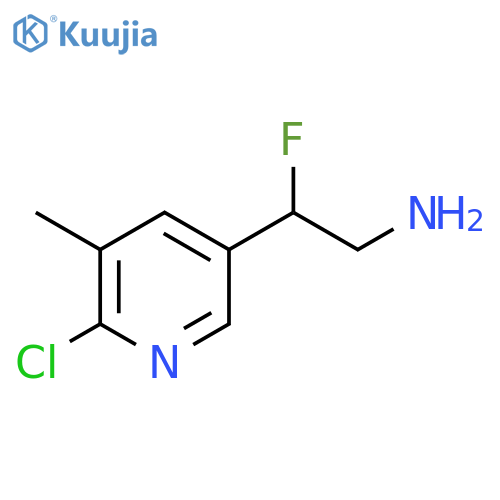 2-(6-Chloro-5-methylpyridin-3-yl)-2-fluoroethan-1-amine structure