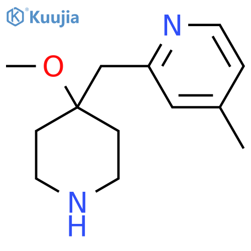 2-(4-methoxypiperidin-4-yl)methyl-4-methylpyridine structure