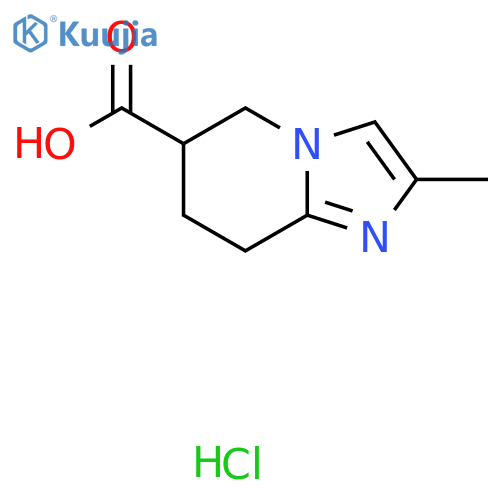 2-methyl-5H,6H,7H,8H-imidazo1,2-apyridine-6-carboxylic acid hydrochloride structure