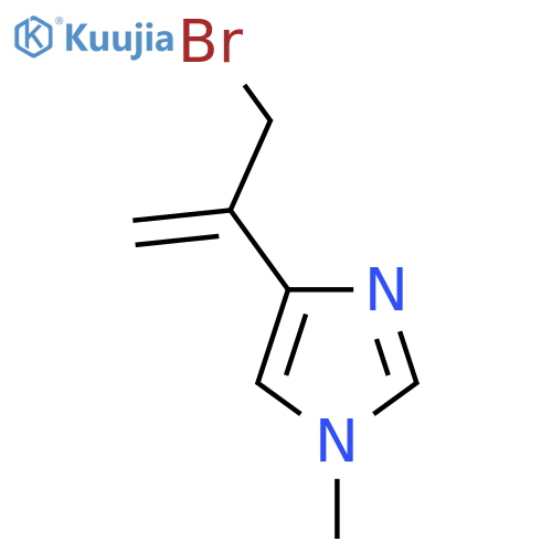 4-(3-bromoprop-1-en-2-yl)-1-methyl-1H-imidazole structure