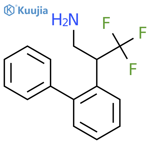 3,3,3-trifluoro-2-(2-phenylphenyl)propan-1-amine structure