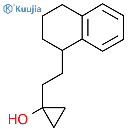 1-2-(1,2,3,4-tetrahydronaphthalen-1-yl)ethylcyclopropan-1-ol structure