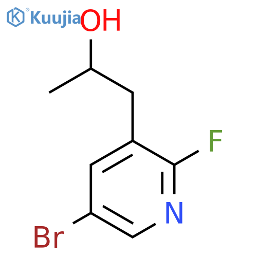1-(5-bromo-2-fluoropyridin-3-yl)propan-2-ol structure