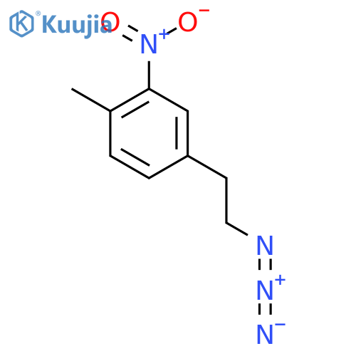4-(2-azidoethyl)-1-methyl-2-nitrobenzene structure