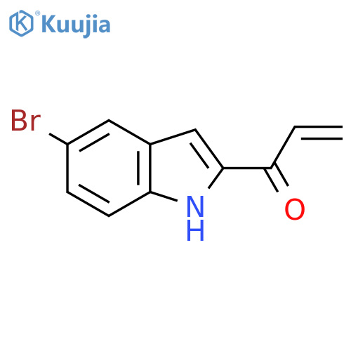 1-(5-bromo-1H-indol-2-yl)prop-2-en-1-one structure