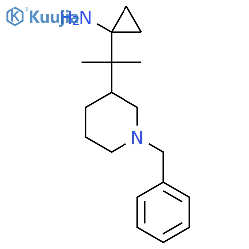 1-2-(1-benzylpiperidin-3-yl)propan-2-ylcyclopropan-1-amine structure