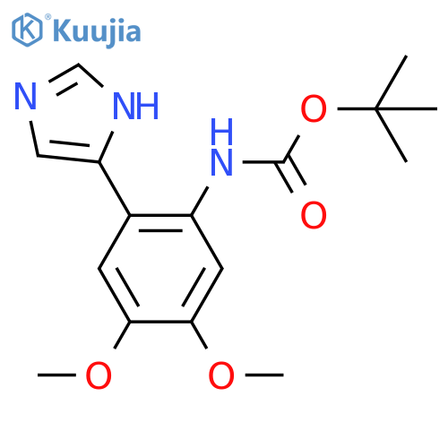 tert-butyl N-2-(1H-imidazol-4-yl)-4,5-dimethoxyphenylcarbamate structure