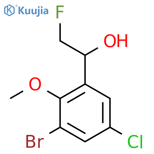 1-(3-bromo-5-chloro-2-methoxyphenyl)-2-fluoroethan-1-ol structure